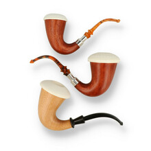 Star Wooden Calabash Meerschaum Pipes