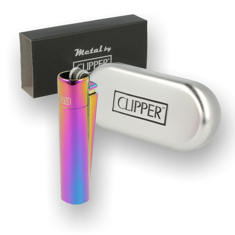 Metal Clipper Lighter Rainbow ICY Flint Wheel Metal Clipper Lighter Rainbow ICY Flint Wheel