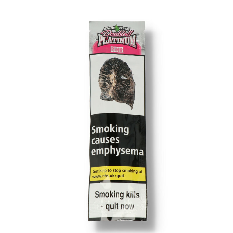 platinum cigarette uk Double Platinum Blunt Wraps Pink – Bubblegum Flavour Twin Pack