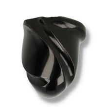 Front view of Erik Nording Freehand Special Ebony 220 showing carved ebony freehand bowl