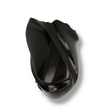 Front view of Erik Nørding Freehand Special Ebony Pipe 221 showing carved bowl shape and rim detail