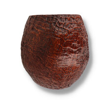 Close-up of Talamona Sabbiato briar bowl showing detailed sandblasted finish and natural grain texture