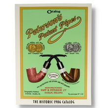 Peterson 1906 catalogue facsimile book cover showing vintage Peterson Patent Pipes artwork