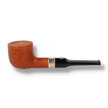 Barling Benjamin Fossil 9mm Pot briar pipe with long shank and sandblast finish