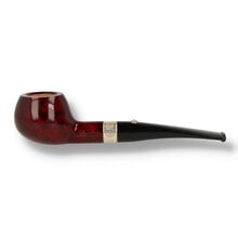 Barling Benjamin Ye Olde Wood 9mm curved apple briar pipe with smooth red finish