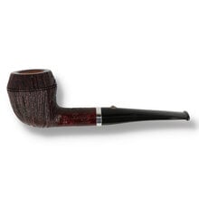 Barling Marylebone Bark 1817 Rhodesian briar pipe with rusticated finish and beadlined bowl