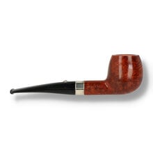 Side view of Barling Benjamin 1816 apple pipe showing rounded bowl and straight stem