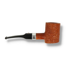 Barling Benjamin Fossil 1820 poker briar pipe with rusticated finish and 9mm filter.
