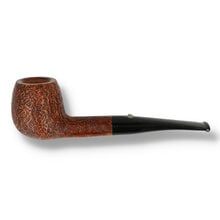 Barling Marylebone Fossil straight apple briar pipe rusticated finish