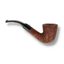 Side view of Barling Marylebone Fossil Bent Dublin briar pipe