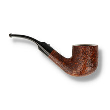 Side view of Barling Marylebone Fossil Bent Billiard briar pipe
