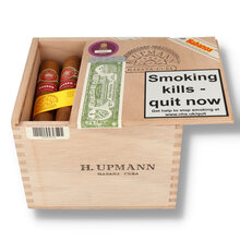 H. Upmann Magnum 54 box of 25 Cuban cigars in wooden presentation box