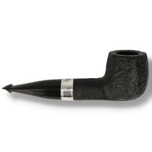 Peterson 160th Anniversary 1540 sandblasted straight billiard pipe with silver band and black vulcanite stem