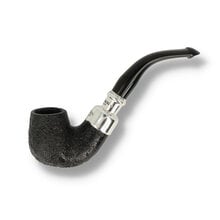 Peterson 317 sandblast system spigot pipe with nickel mount and bent billiard shape