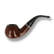 Peterson curved apple pipe smooth finish with bent P-Lip stem and nickel band