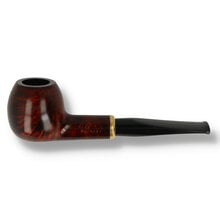 Aldo Morelli Fiorita 495S polished cherry straight apple pipe side view