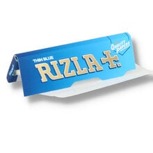 A single pack of thin Rizla blue with square corners