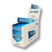 A Full box of Rizla blue regular 100 packs
