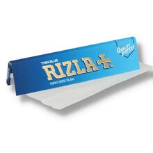 A single pack of Rizla Blue king size cigarette papers