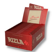 A full box of Rizla Red King Size 50 Packs
