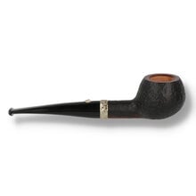 Barling Fossil 1818 straight apple pipe side view metal band detail