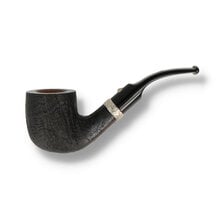 Barling Trafalgar Fossil 1823 bent billiard sandblasted briar pipe
