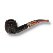 a bent apple in sandblasted finish and tapered stem