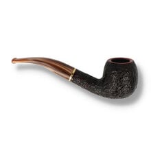 a bent apple in sandblasted finish and tapered stem