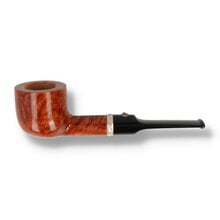 Barling Nelson 1813 straight pot briar pipe smooth grain saddle stem