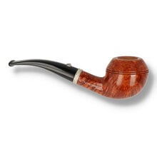 Barling 9mm pipe with bead lines and curved stem