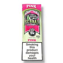 A single pack of 4 Herbal Wraps Bubblegum Flavour