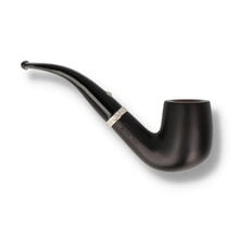 Opposite angle of the A bent billiard in a dark stain with metal band