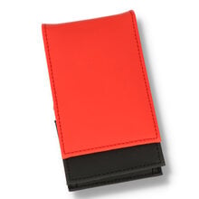 A cig packet holder in red