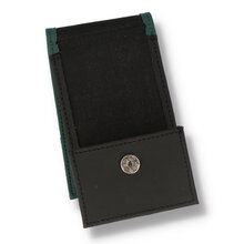 an open cigarette packet holder showing the magnetic clasp