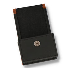 the inside showing the magnetic press stud