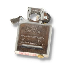 A pipe lighter insert for chrome Zippo lighters