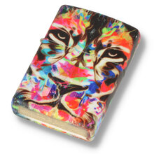 Regular Zippo Lighter with colourful lion design