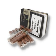 An open tin of Davidoff Escurio Primeros