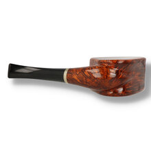 Contemporary Wilson Wang C-Pipe featuring exceptional straight flame grain and handcrafted artisan styling.