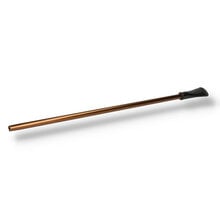 A single brown aluminium churchwarden pipe stem