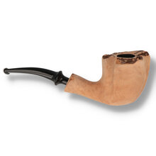 Handcrafted Danish freehand pipe in natural briar from the Erik Nørding Signature collection