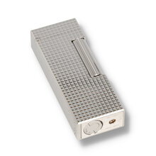 A palladium dunhill lighter with hobnail textured design