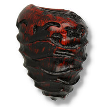 Close-up of the uniquely carved freehand bowl on the Nørding Special Abstract Briar Pipe 707.