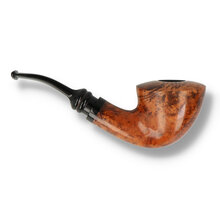 Side profile of Nørding King Pipe 709 showing smooth Danish briar grain and elegant tapered bowl.