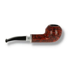 Danish-made Bulldog pipe featuring a rich smooth briar finish and polished metal spigot fitting.