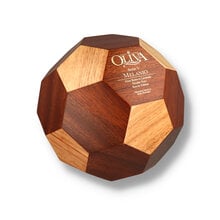 Oliva Serie V Melanio Soccer Edition football-shaped humidor containing 24 limited edition Double Toro cigars.