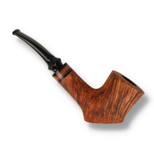 Erik Nording 2022 Hunting Pipe The Warthog with smooth natural briar finish, black acrylic stem and 9mm filter compatibility.