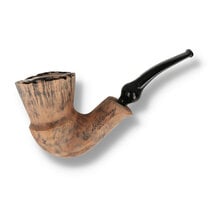 Handmade Erik Nording Signature Black Grain 195 freehand briar pipe featuring natural plateau, flowing grain and Erik Nording's signature craftsmanship.