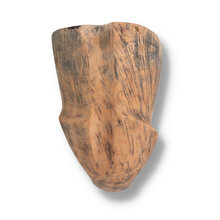 Front view of the Erik Nording Signature Black Grain Freehand 196 displaying the tall plateau bowl and distinctive handcrafted Danish briar finish.