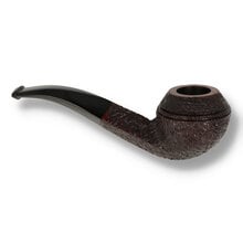Reverse view of the Northern Briars Rox Cut Regal Rhodesian NB-260 highlighting the textured Rox Cut finish and elegant bent stem.